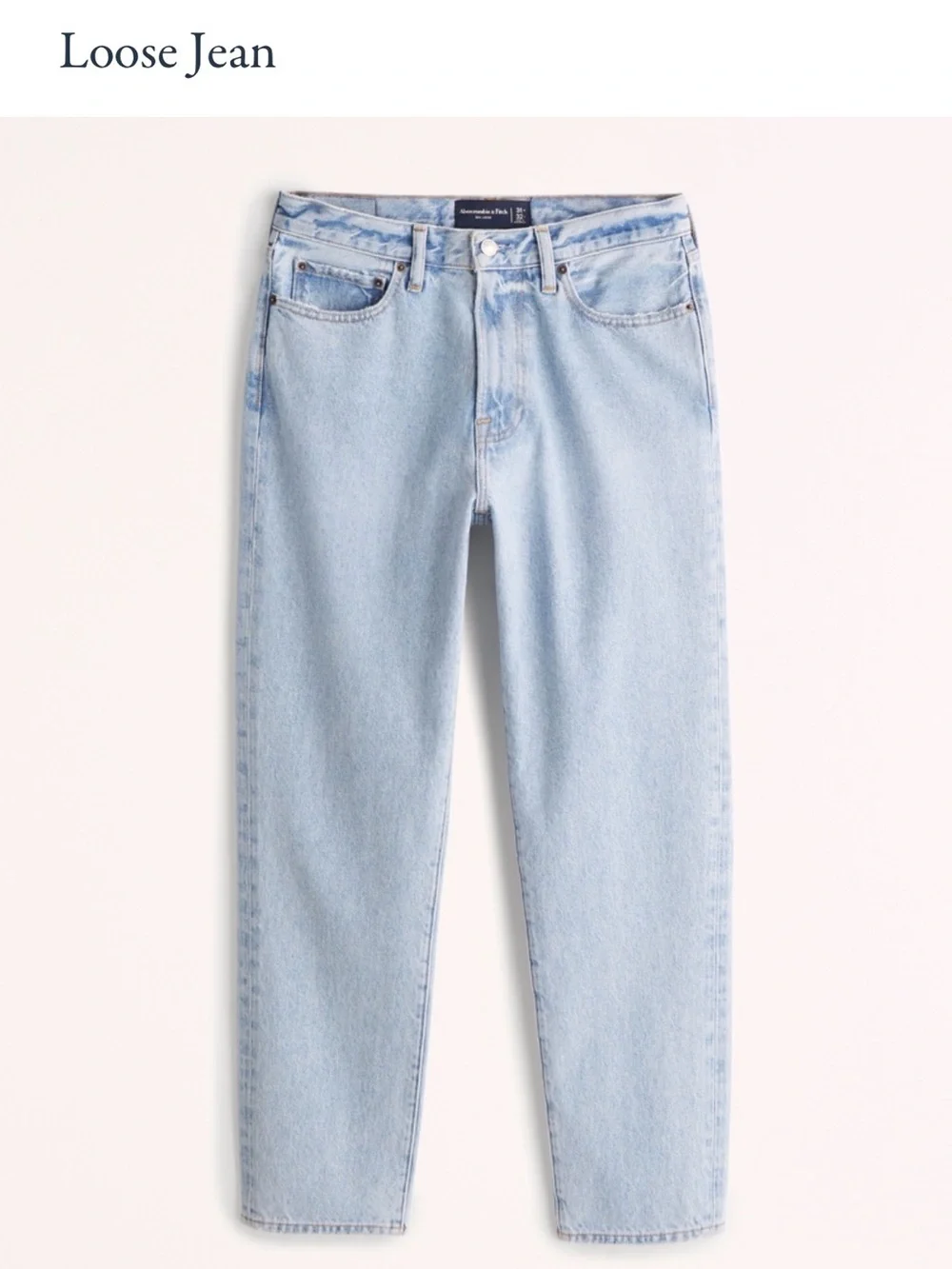 NWT Abercrombie Loose Jean - Light Blue Men’s Jean